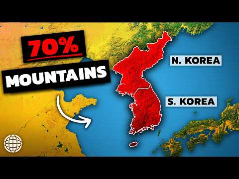 The Insane Geography of North vs. South Korea
