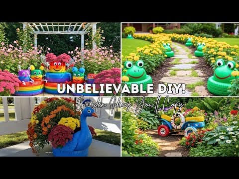 DIY Garden Design Ideas ♻️ Trash Upcycling Hacks That Will Blow Your Mind !