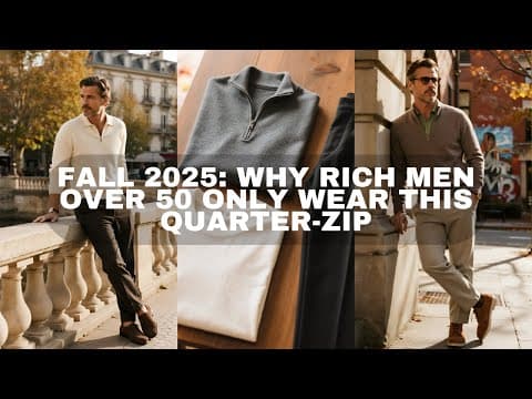 Fall 2025: Why Rich Men Over 50 ONLY Wear THIS Quarter-Zip