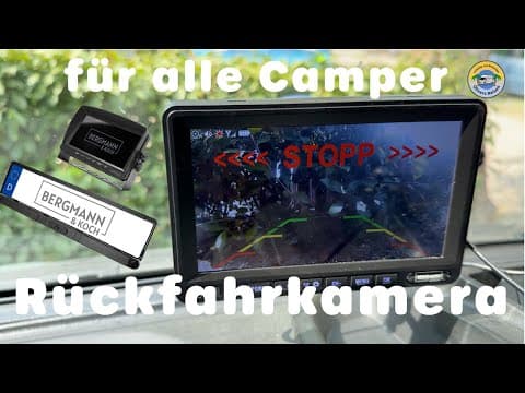 RuÌckfahrkamera ohne Bohrren und Verkabeln fuÌr alle Camper ! Van Wohnmobil Wohnwagen