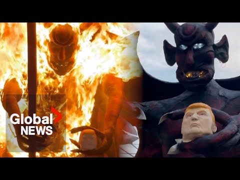 "Little tyrant' of US": Trump effigy star of Guatemala's traditional 'Burning of the devil' ceremony