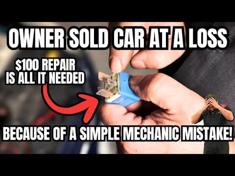 Owner Sold The Car At a Loss For a Mechanic's Mistake in Diagnosis!