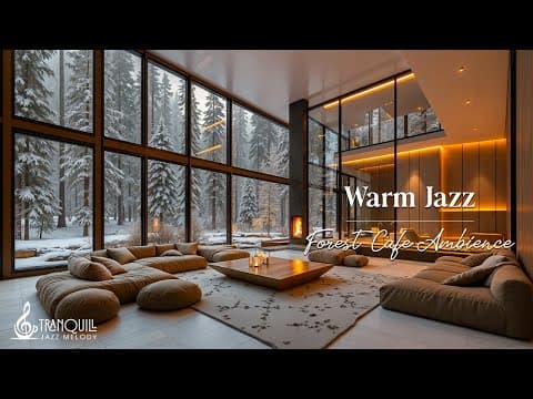 Relaxing Thursday Coffee Shop Ambience Jazz | Tranquil Winter Instrument Jazz Music for Study & Work