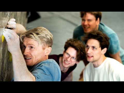 Trying impossible 8C boulder