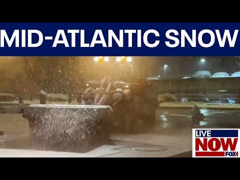 Mid-Atlantic snow melts as temperatures rise