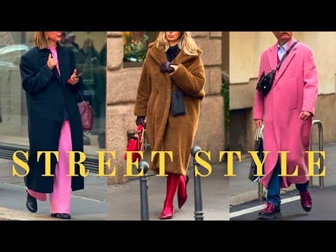 Top Winter Street Style Moments from Milan•Chic, Fashionable and Trendy Outfit Ideas•Italian Fashion