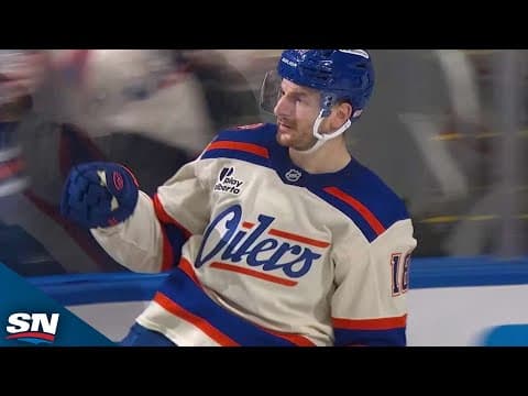Oilers' Zach Hyman Goes Backhand Shelf For Slick Goal