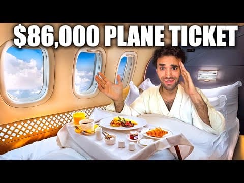 WORLD'S MOST EXPENSIVE FIRST CLASS (Record Breaking $86,000 Ticket)!