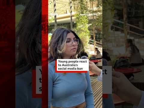 Young people react to Australia's social media ban. #Australia #BBCNews