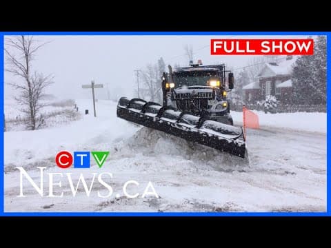 Crews working round-the-clock to clear heavy snowfall | CTV News at 6 for Mon., Dec. 8, 2025