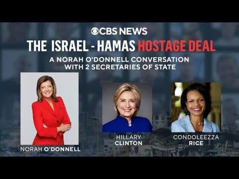 Clinton and Rice praise Trump's peace deal and speak out on the future of Gaza