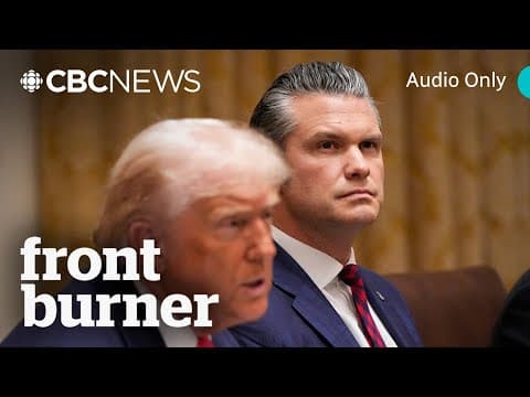 U.S. Politics! Pentagon scandals, ICE targets Somalis | Front Burner