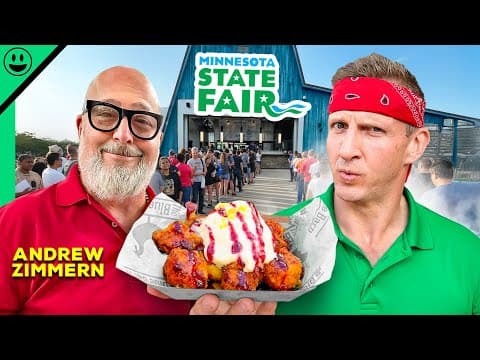 Harshly Judging Fair Food w/ Andrew Zimmern!! (Bizarre Foods)