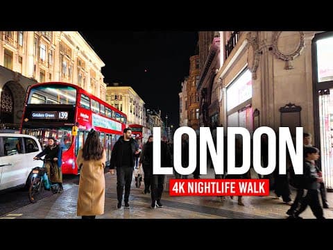 LONDON, UK 🇬🇧 The Best of London Nightlife | 4K Walking Tour