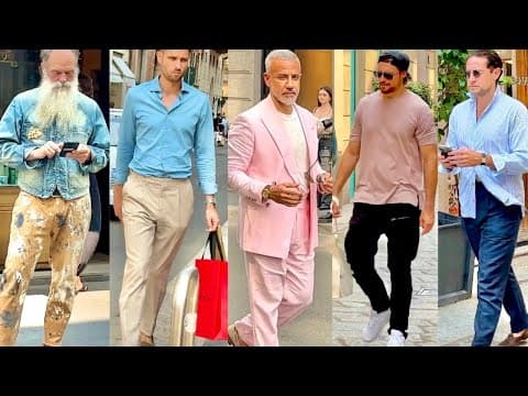 July 2025 🇮🇹Italian Men’s Street Fashion. Summer Men‘s Outfits & Luxury Men’s Shopping in Milan