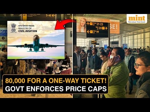 Centre Caps Airfares After IndiGo Chaos — Fares Hit ₹80,000 | Airlines Warned