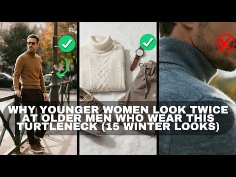 Why Younger Women Look Twice at Older Men Who Wear THIS Turtleneck (15 Winter Looks)