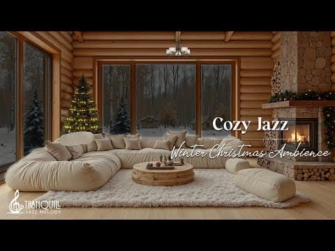Cozy Winter Wooden Jazz | Soft Background Jazz Music in Wooden Coffee Shop Ambience For Work