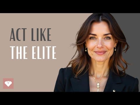 5 Ways to Act Like the Elite (And Get Ahead of the Middle Class)