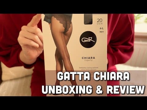 Gatta Chiara Black Seamed Tights | Hosiery Unboxing & Review