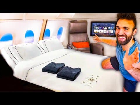 FIRST CLASS AIRPLANE SEAT on WORLD’S BEST AIRLINE (5-Star Hotel In The Sky)!