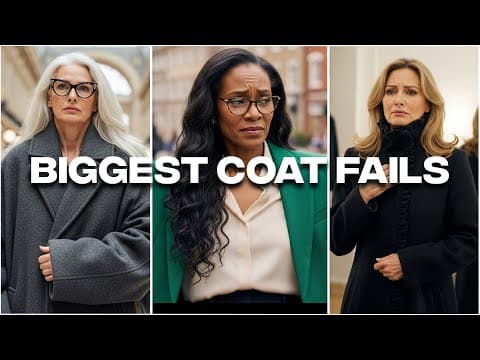 12 COMMON Coat Mistakes Making Casual Outfits Look Sloppy Over 50
