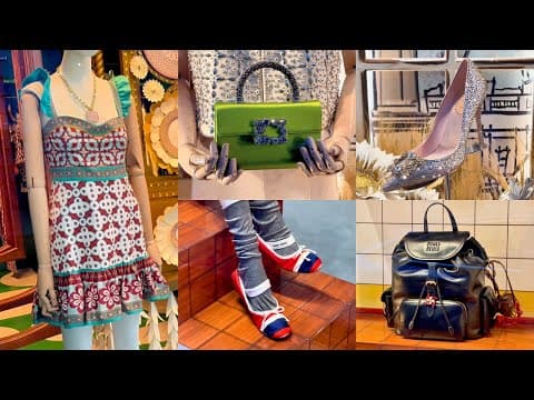 Luxury Window Displays in Milan 🇮🇹 | Miu Miu, Bags, Shoes & Fashion in Italy