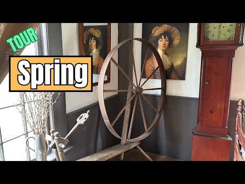 Easter Decor in my Colonial American House