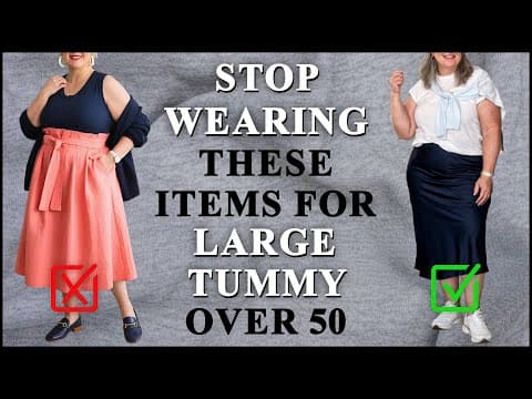 20 BIGGEST MISTAKES Women Over 50 with a Large Tummy Make and What to Do Instead