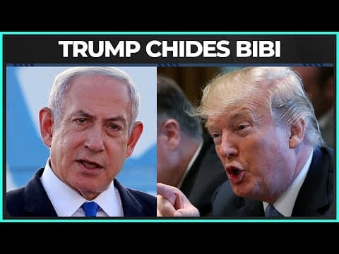 Is Trump BIG MAD At Benjamin Netanyahu?