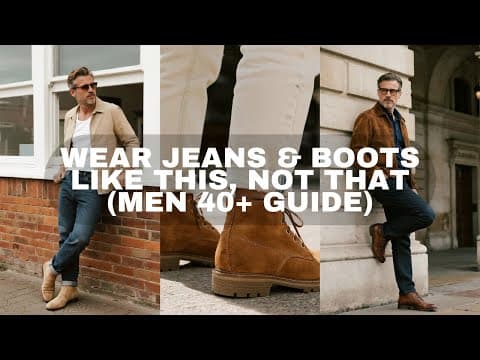 Wear Jeans & Boots Like THIS, Not THAT (Men 40+ Guide)