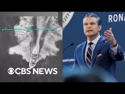 Hegseth speaks out on controversial Sept. 2 boat strikes as Democrats demand video release