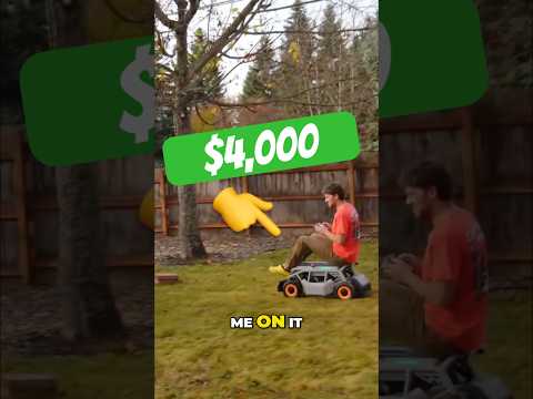 Riding a $4,0000 RC Lawnmower 🤯