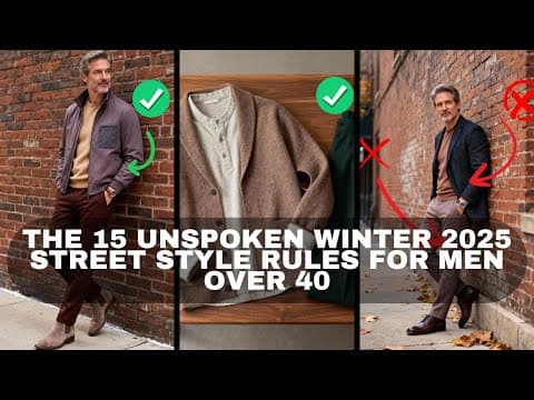 The 15 Unspoken Winter 2025 Street Style Rules for Men Over 40