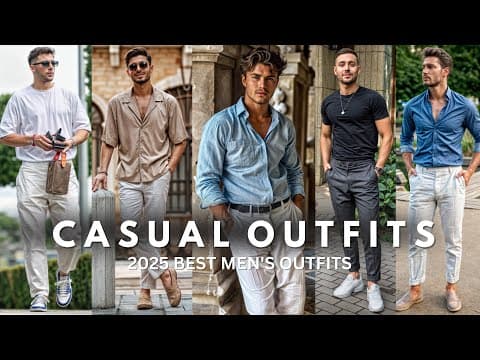 Latest Casual Outfits For Men 2025 | Men's Fashion Ideas | Summer Outfits For Men