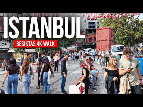 ISTANBUL, Türkiye 🇹🇷 The Energy of Beşiktaş | 4K Walking Tour