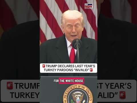 Trump declares last year's turkey pardons 'invalid'