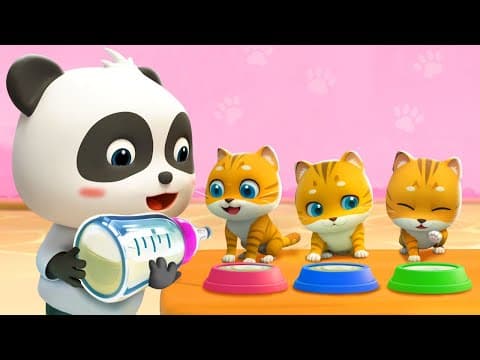 Kitty Cat Song | Play with Kittens | Pet Care Song | Nursery Rhymes & Kids Songs | BabyBus