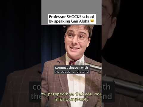 Professor Shocks Students Speaking Gen Alpha Slang