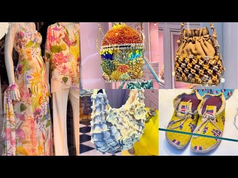 🇮🇹 Luxury Bags, Shoes & Watches Display in Milan | Italian Fashion Elegance 2025