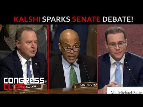 Booker and Schiff Grill CFTC Pick on Kalshi, Sports Betting Concerns