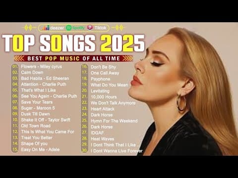 Ed Sheeran, Rihanna, Selena Gomez, Bruno Mars, Maroon 5, Zayn, Adele, Dua Lipa 💎 Billboard Hot 100