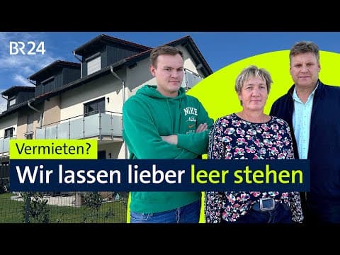 Wohnungsnot trifft Vermieterfrust: Deutschland im Miet-Dilemma | Die Story | Kontrovers | BR24