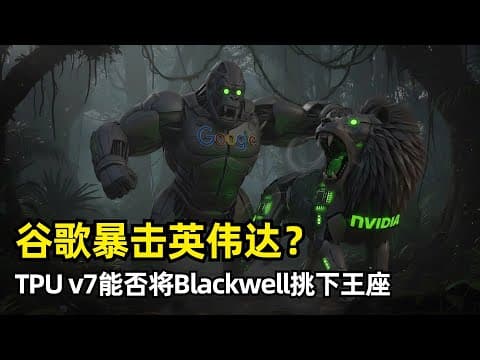 【人工智能】谷歌TPU欲将英伟达GPU挑下王座? | 全球AI芯片市场格局突变 | CUDA护城河能持续多久 | Anthropic百万订单 | TCO和峰值FLOPS | 系统架构优势 | 软件生态