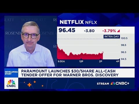 Recent Netflix deal could put company in extended period of risk, says Rosenblatt's Barton Crockett