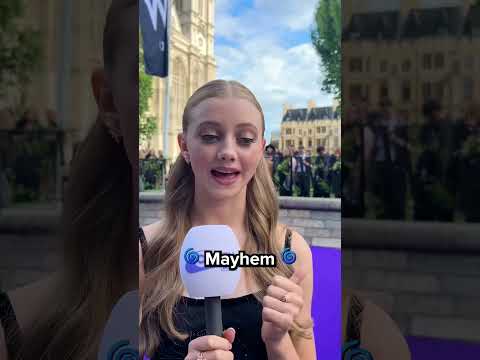 The 'Wednesday' cast describe season 2 in 3 words 👀🕷️ #shorts