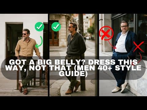 Got a Big Belly? Dress THIS Way, Not THAT (Men 40+ Style Guide)