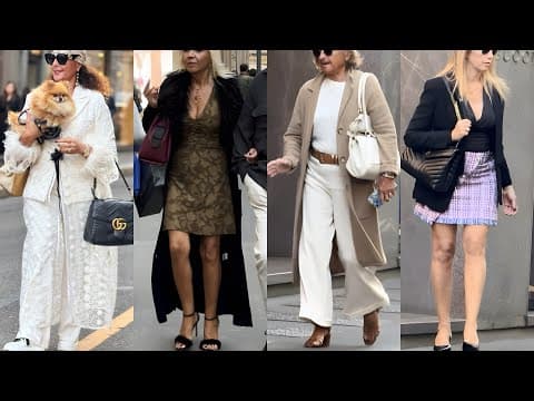 Rich People, Luxury Fashion, Timeless Beauty 🇮🇹 Autumn Milan Street Style 2025