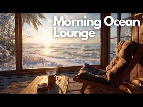 Winter Lounge Moments with Coffee & Sunrise | Morning Ocean Lounge