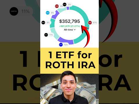 I’m investing in 1 ETF in my Roth IRA for long-term #etfinvesting #etf #rothira #etfs